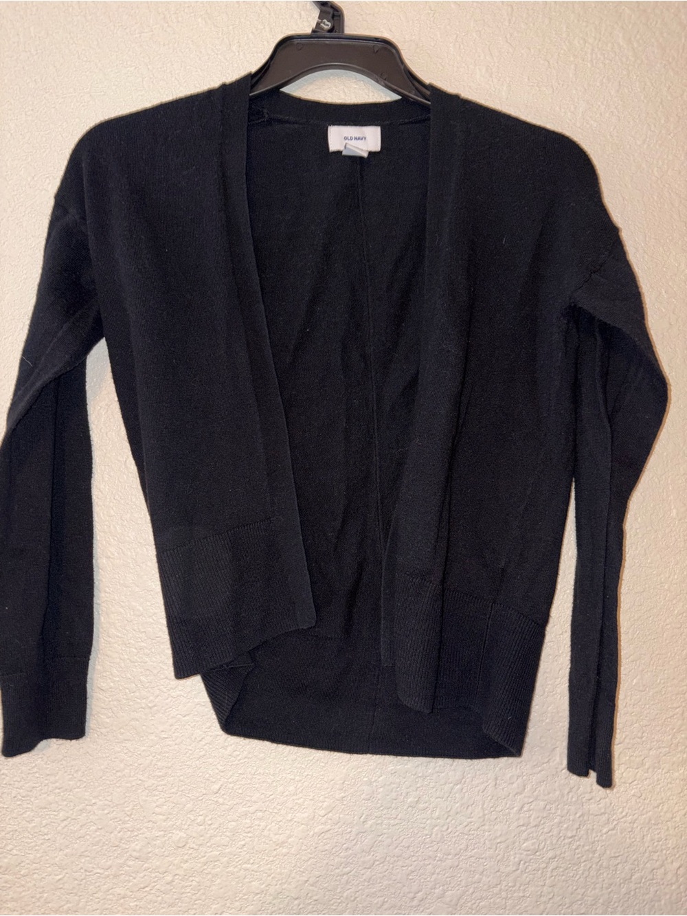 Old Navy Black Open-Front Lightweight Cardigan Sweater